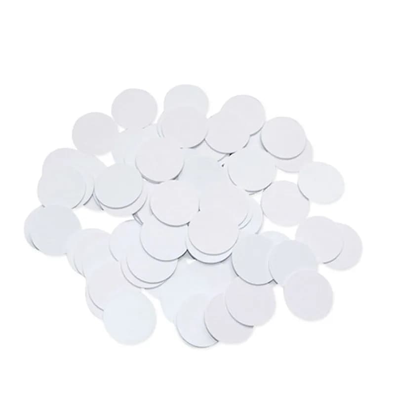 100/50/20pcs Ntag215 moneta NFC Tag Key 13.56MHz Ntag 215 etichetta universale RFID etichette ultraleggere etichette per TagMo Forum tipo2