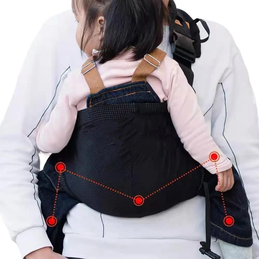 Marsupio per neonato in tinta unita Portapacchi per neonato regolabile con tracolla per neonato Borsa a tracolla per neonato in rete