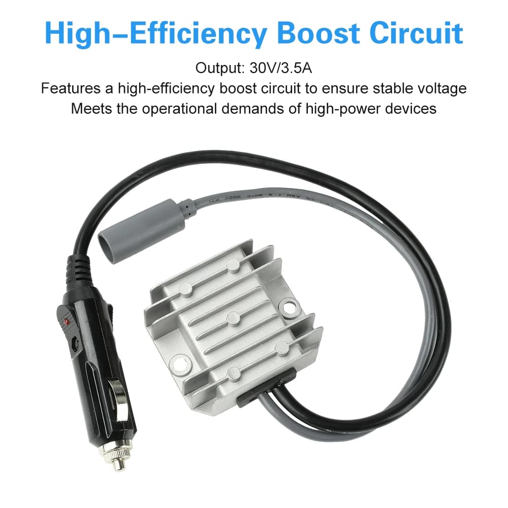 DC 12/24V to DC 30V 3.5A Step-Up Converter Module Compatible with Starlink Mini Power Adapter Car Charger Cigarette Lighter