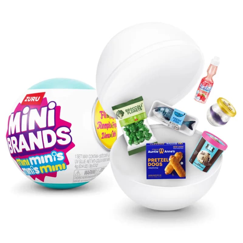 Palla a sorpresa Mini Marche Frigo Frigorifero Serie alimentare Scatola cieca Giocattoli Mini Figura Collezione di modelli misteriosi Regali per bambini