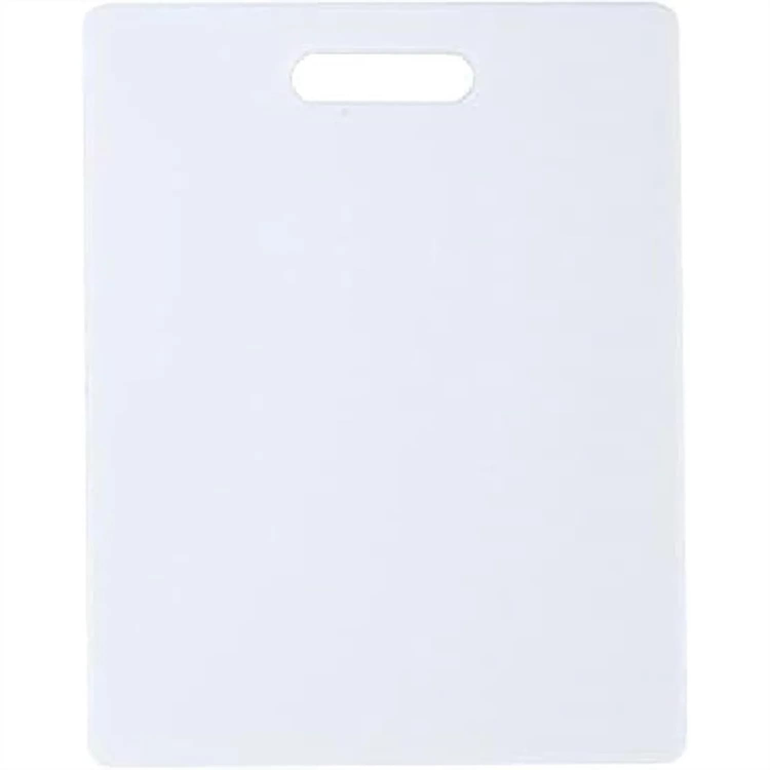 Tagliere in Plastica Reversibile, 8x10 Pollici, Bianco, Lavabile in Lavastoviglie e Resistente per Facile Preparazione in Cucina