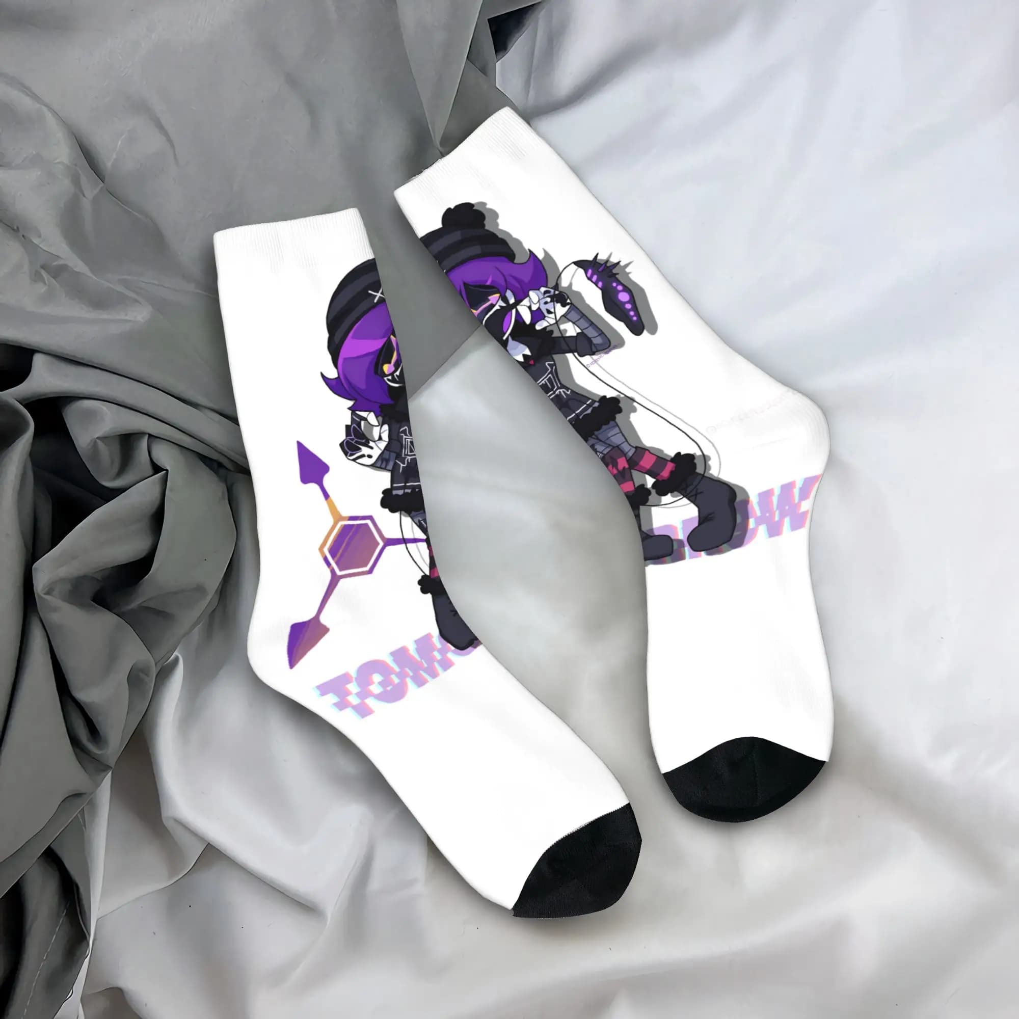 Murder Drones Stockings Gothic Socks Men's Comfortable Socks Spring Running Graphic Anti Skid Socks Gift