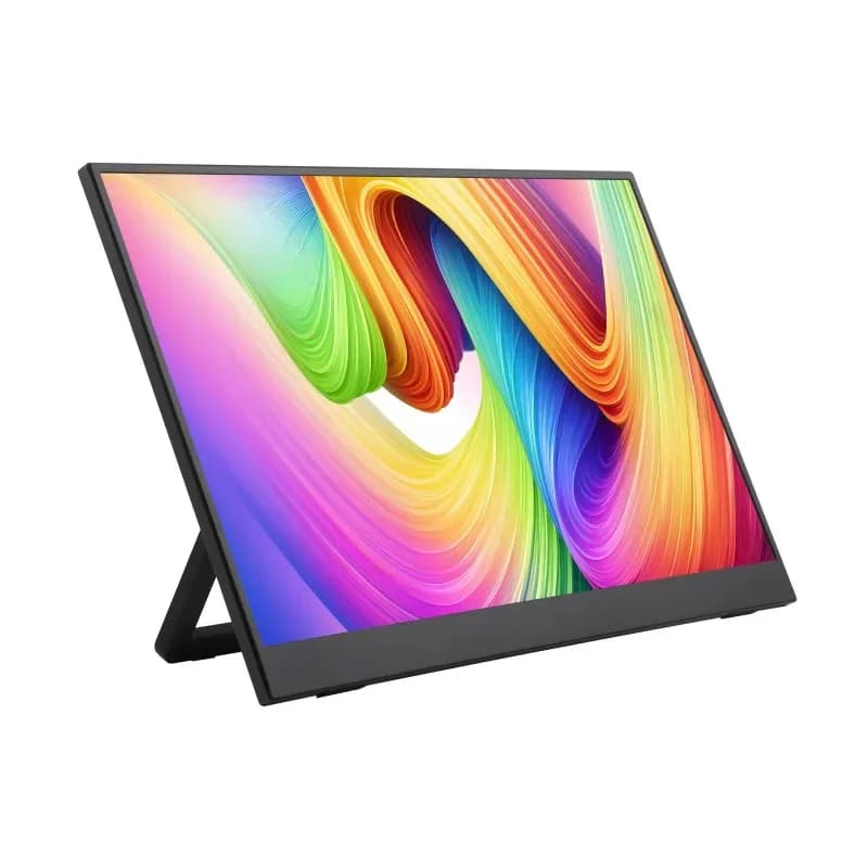 Monitor Portatile Luckfox 15.6 Pollici con Supporto, Schermo IPS, Interfaccia Mini HDMI, 1920 * 1080 Full HD, Supporta HDR, Senza Funzione Touch