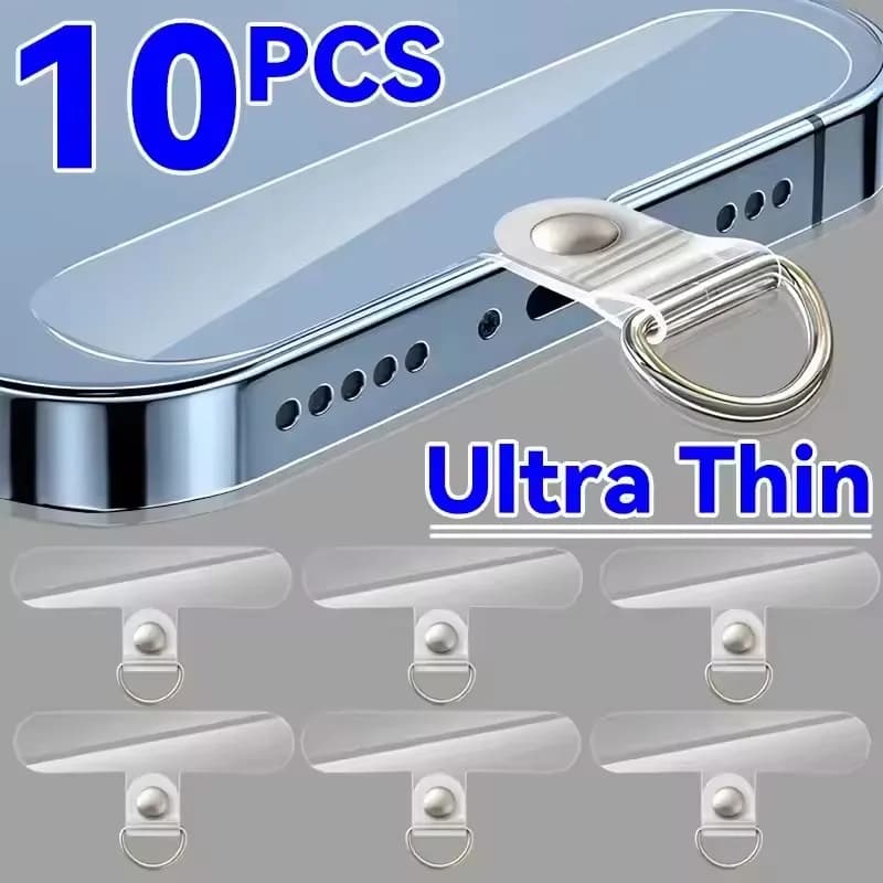 Universal Detachable Phone Cord Clips Wrist Strap for Samsung Iphone Huawei Xiaomi