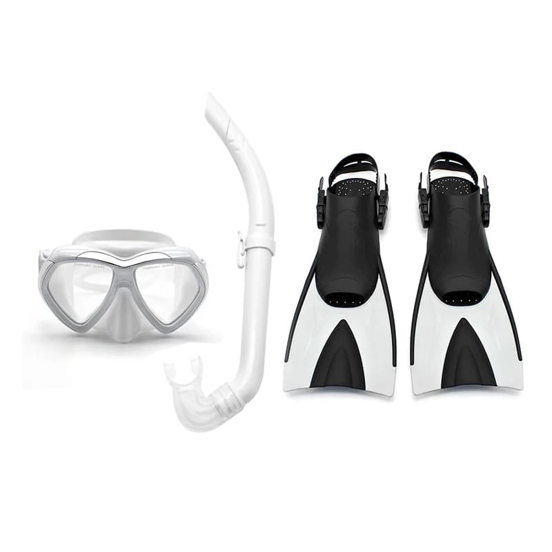 Scuba Diving Equipment Set Snorkeling Equipment Adult Diving Glasses Fully Dry Snorkel Mask with Swimming Pins