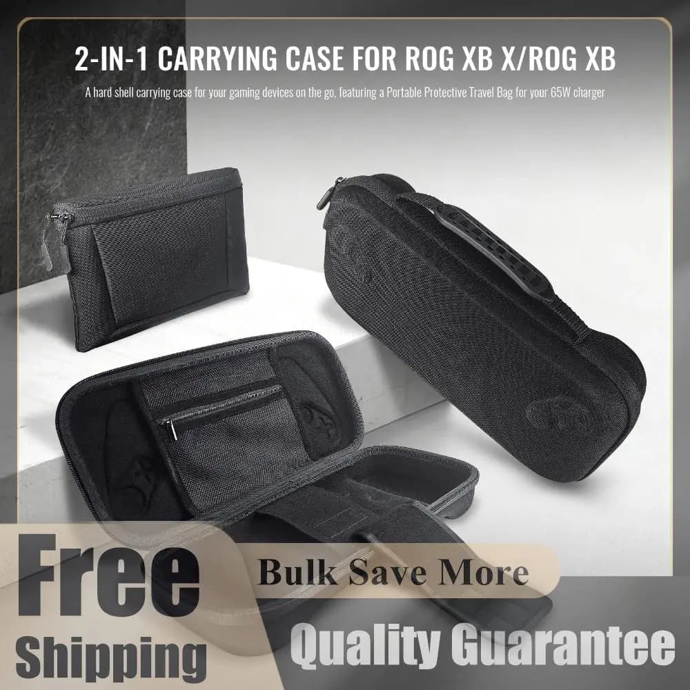 Kit di accessori 3 in 1 per ROG Xbox Ally / Ally X: custodia protettiva rigida, borsa da trasporto portatile, custodia da viaggio