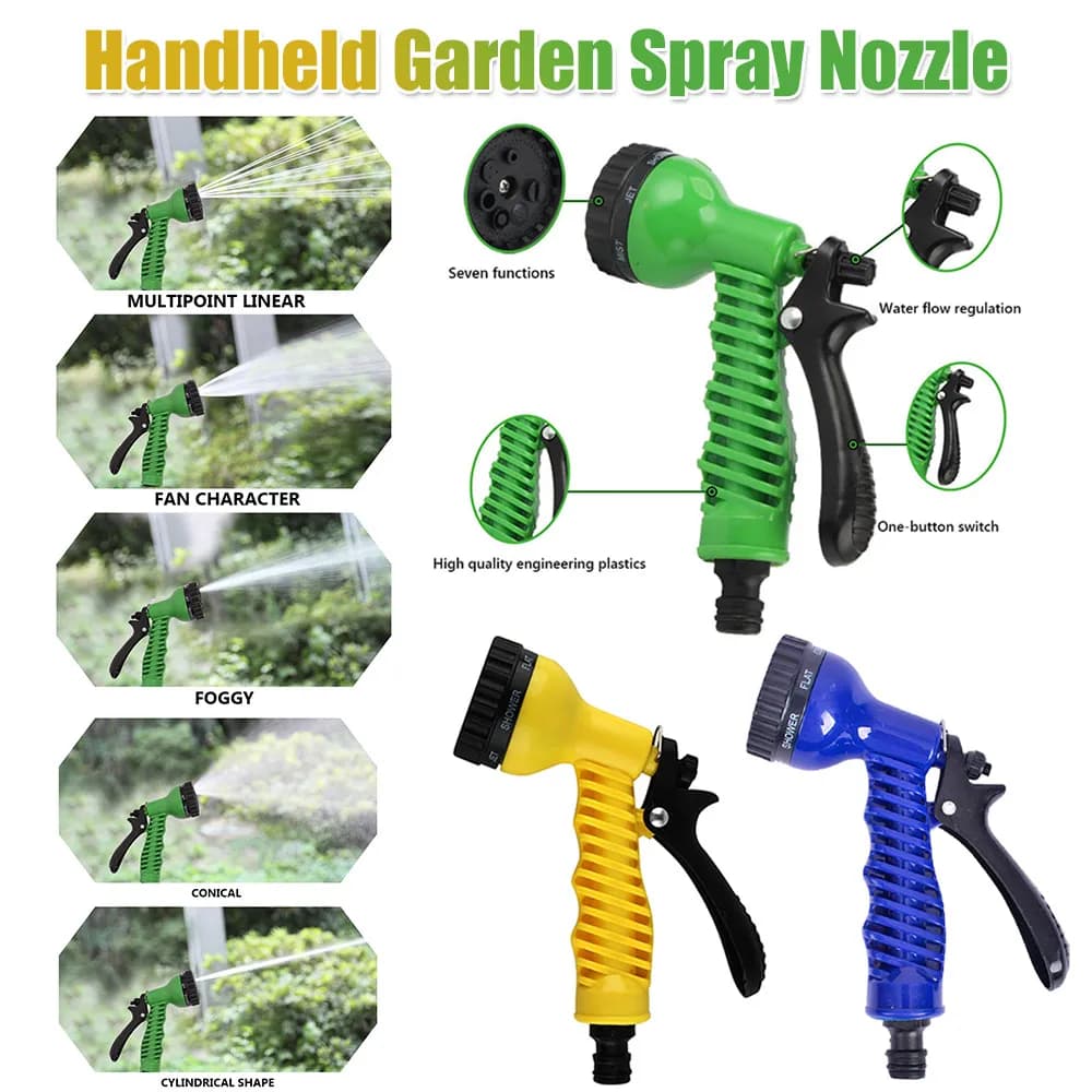 Garden Sprayer Portable, Domestic Pipe Ugello, Adjustable Sprayer for Irrigation Flowers and Trees