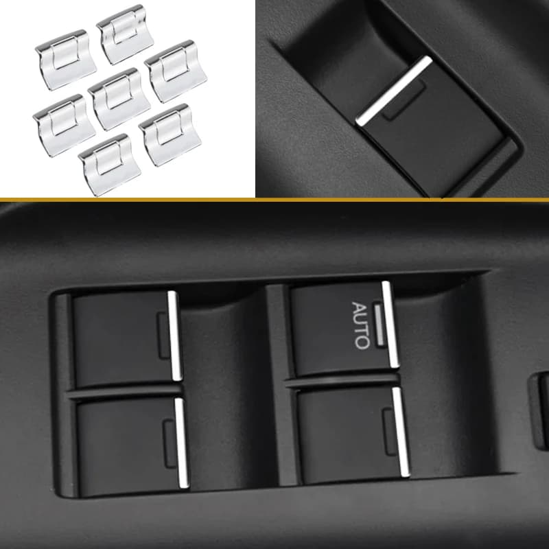 Per Honda CR-V Vezel HRV Accord 2008 - 2015, Copertura Cromata ABS per Pulsanti Alzacristalli, Accessori Decorativi