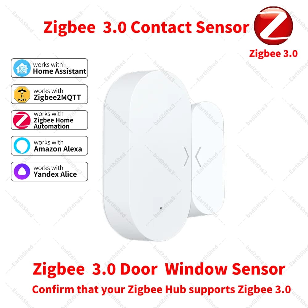 Zigbee 3.0 Sensore porta Sensore finestra Sensore contatto Hub Zigbee Richiesto lavoro con Assistente domestico Yandex Alexa ZHA Zigbee2MQTT