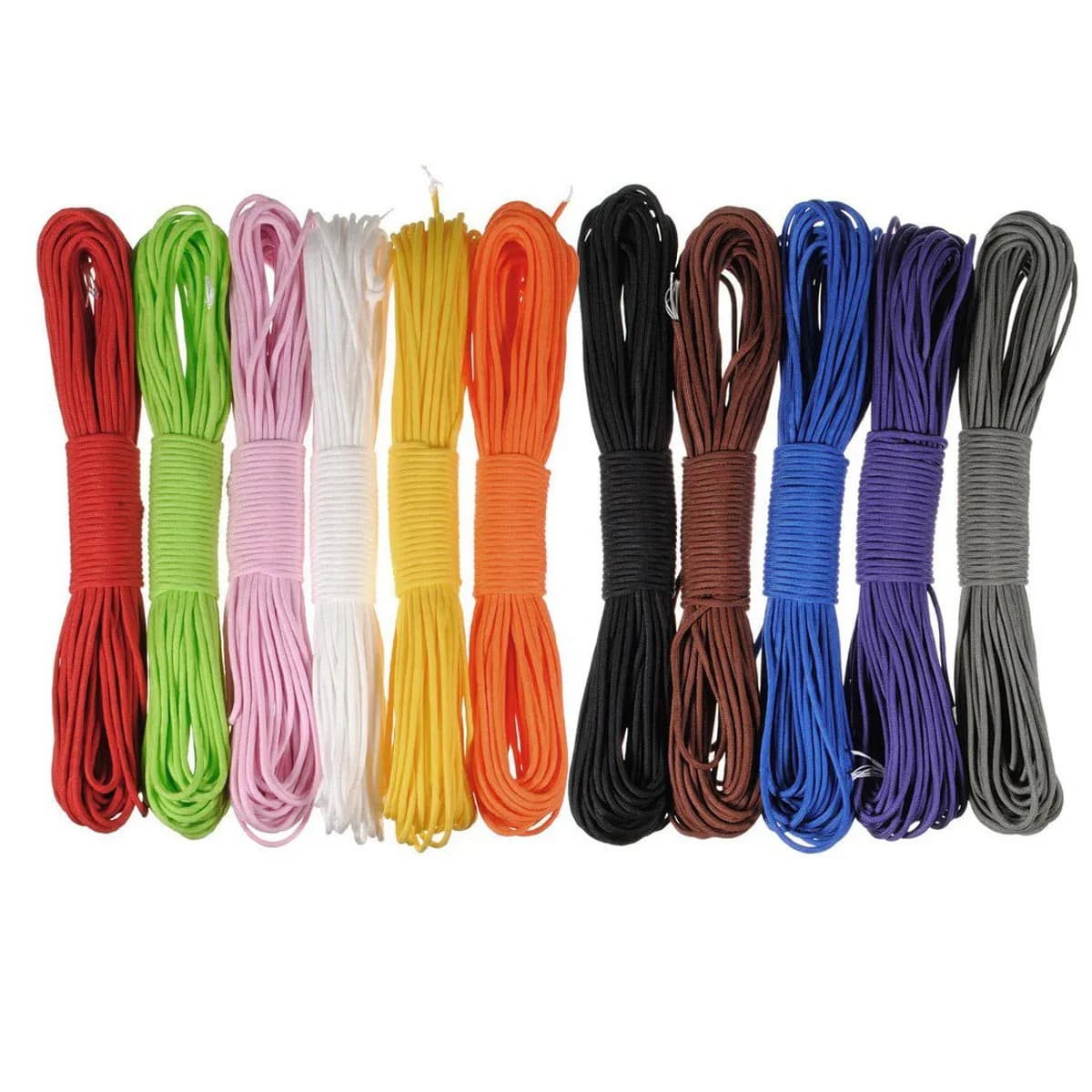 Corda Paracord 31M 550 con 7 Fili Interni, Corda da Paracadute Resistente per Lacci di Scarpe, Guinzaglio per Cani, Corde per Tende, Strumento di Emergenza, Verde