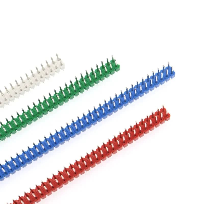 100 pz 2.54mm 2X40Pin Maschio Pin Header Dritto/Pin di Piegatura Per Arduino Perno di Rame/Pin Placcatura In Oro/Perno di Ferro 8.5-21mm di Lunghezza