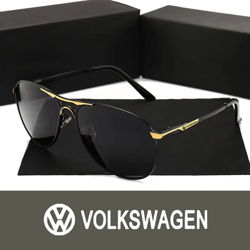 Occhiali da sole polarizzati da uomo classici Occhiali da sole leggeri da guida in metallo per Volkswagen Golf 6 Tiguan Golf 7 Polo Touran Jetta