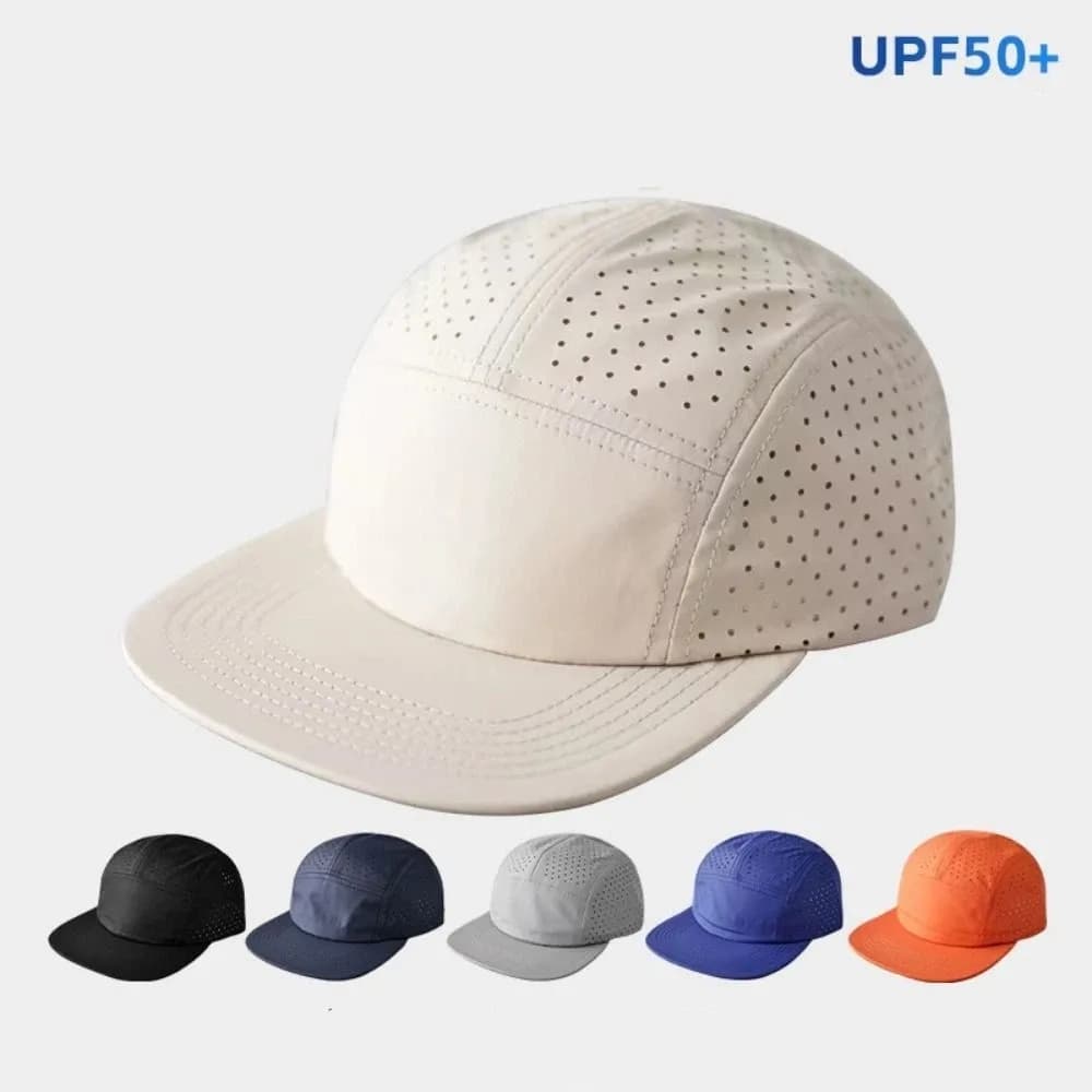 Lightweight Quick Drying Baseball Cap 5-panel Soft Running Cap UV Protection Waterproof Sun Hat Outdoor Sports