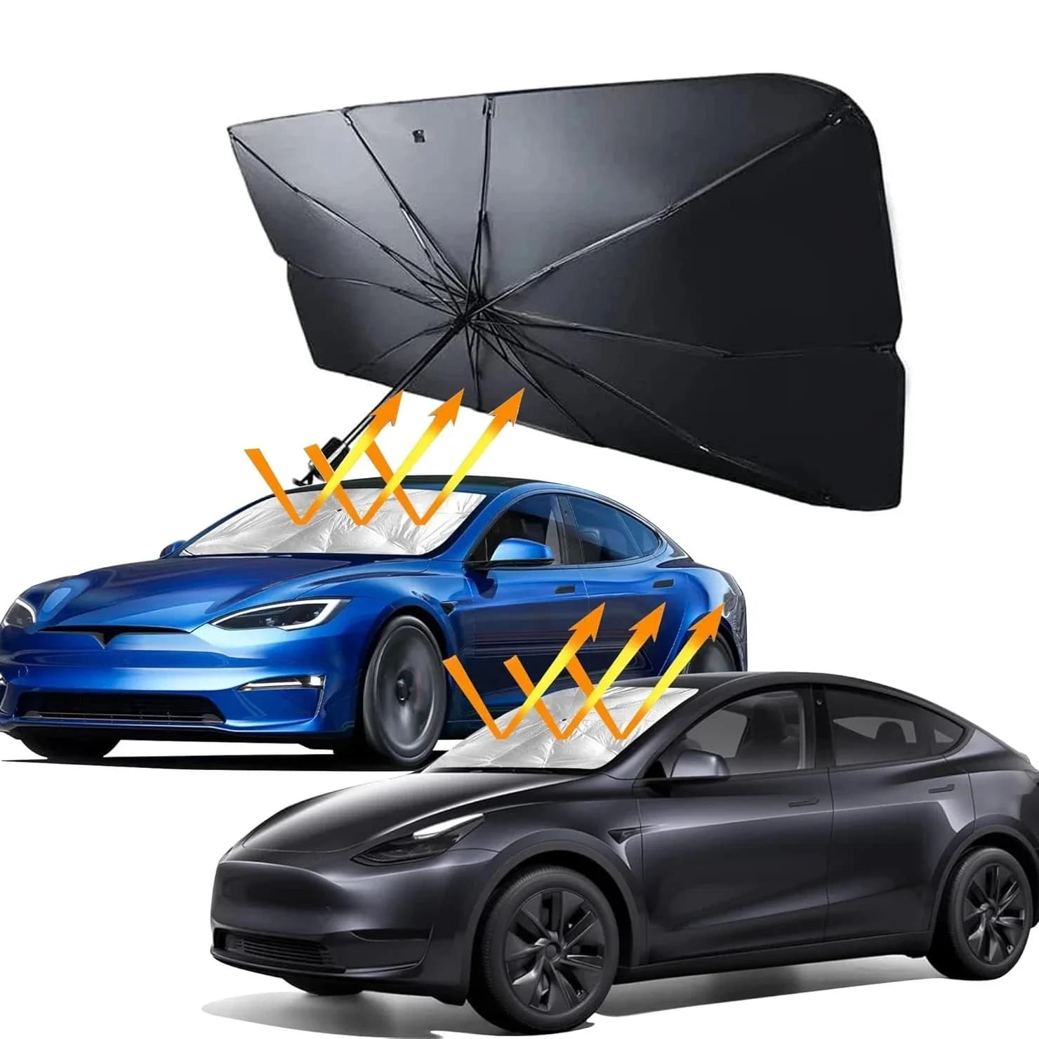 Ombrellone Parasole per Auto, Protezione Solare per Parabrezza, Accessori per Interni Auto in Estate
