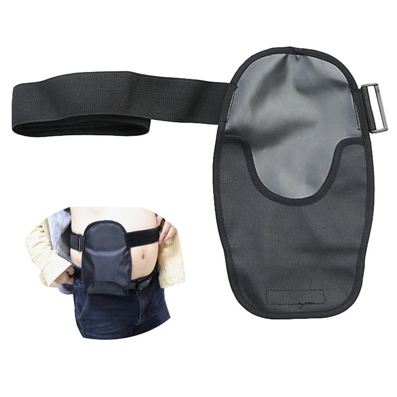The Ostomy Bag Cover Water Resistant Adjustable The Ostomy Bag Waist Fixed Load-bearing Hanging Bag Colostomy Pouch Cover