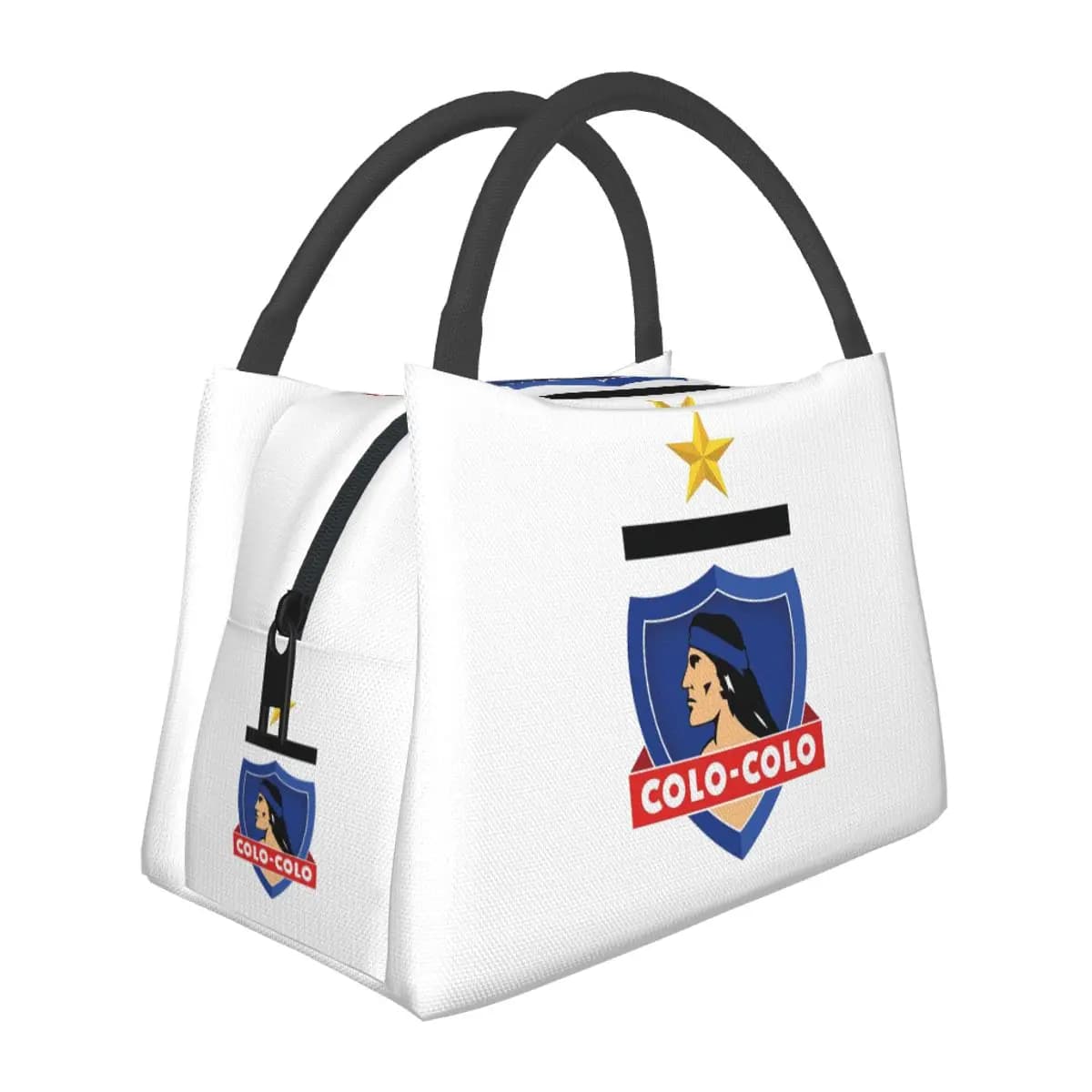 Social Y Deportivo Colo-Colo Insulated Lunch Bag for Women Bento Storage Food Boxes Container Cooler Thermal Lunch Box Tote