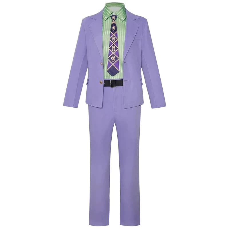 Costume Cosplay Anime Kira Yoshikage per Donna, Set Giacca e Pantaloni, Abito per Halloween, Gioco di Ruolo, Spettacolo Teatrale