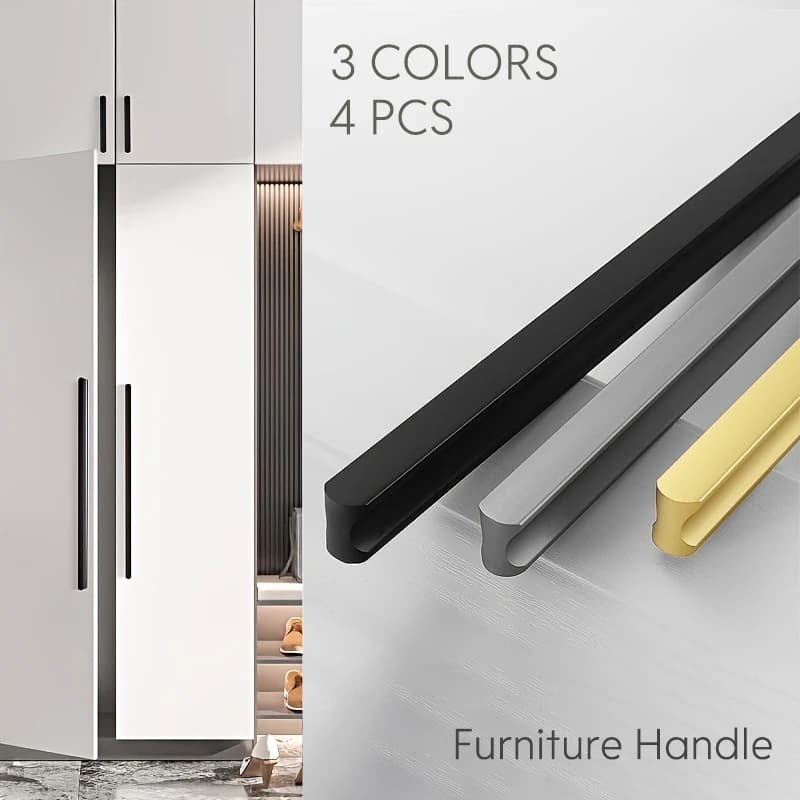 4 pezzi maniglie per mobili in lega di alluminio resistente alla corrosione armadio da cucina maniglia per porta maniglia per mobili maniglia per cassetto hardware