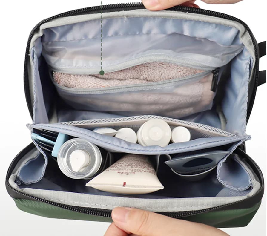 2026 New Dry Wet Separation Wash Bag Large Capacity Storage Bags Waterproof Women Makeup bag Suitable for Travel Pouch Organizer