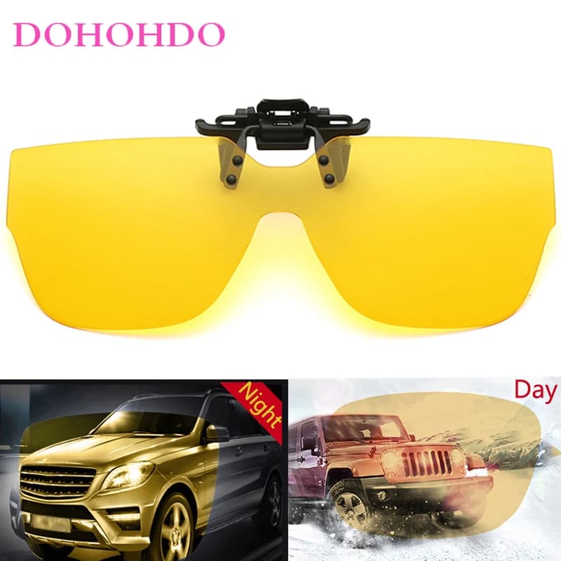 New Polarized Sunglasses Clip-On for Night Vision, Brand Design, for Open Sports, Man and Woman, Anti-glare, UV400 Protection