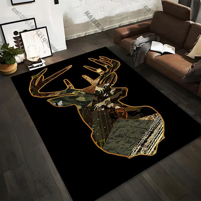 21 Sizes Nature wildlife camouflage artistic design Printed Area Rugs for Adult Yoga Mats Living Room Decor Personalized