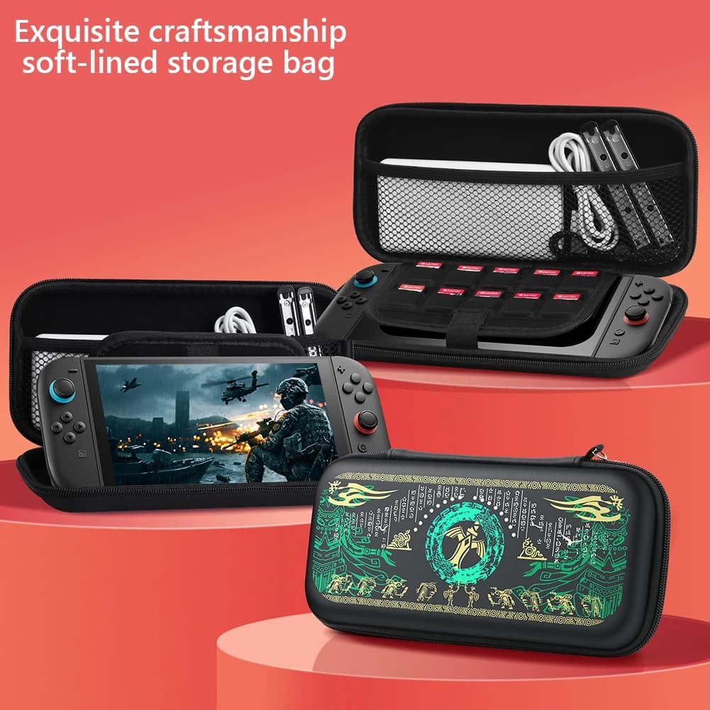 Custodia rigida con cerniera per Nintendo per Switch 2 Borsa portaoggetti portatile antigraffio Borsa da trasporto Accessori per console di gioco