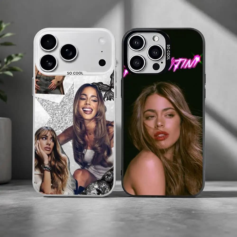 Singer T-TINI M-Martina Stoessel Phone Case For iPhone 17,16,15,14,13,12Plus Pro Max XS, gloss black Inside Cover