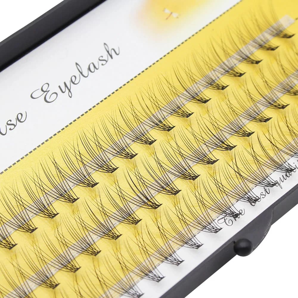 Moonlily 60 Pz Professional Makeup Eyelashes 10D Faux Eyelashes Facial Eyelashes Personal Extension