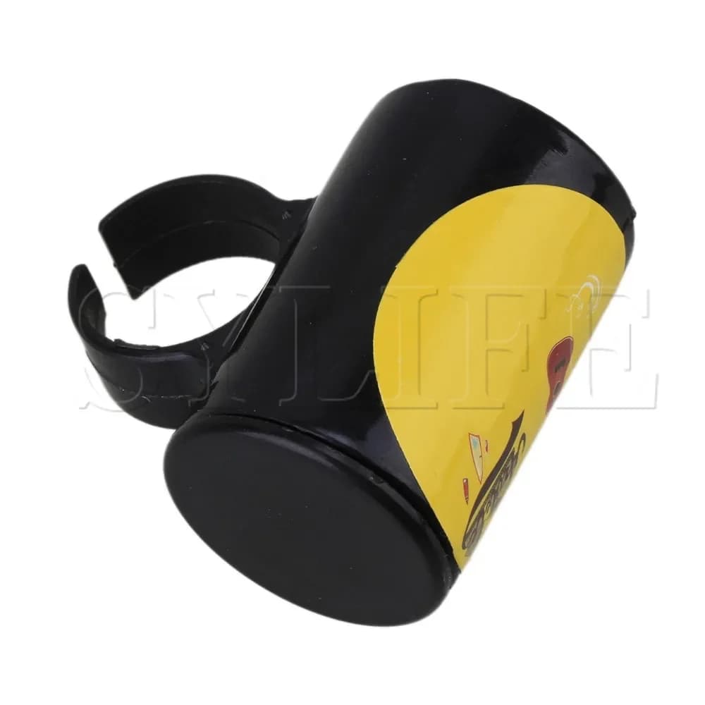 Anello shaker per sabbia con ritmo nero per dito per cantante a bilanciere per chitarra ukulele