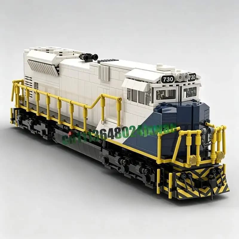 1998PCS Fortescue Metals FMG SD70ACE Train MOC Building Blocks Custom DIY Creative Assembly Educational Model Collection Gifts