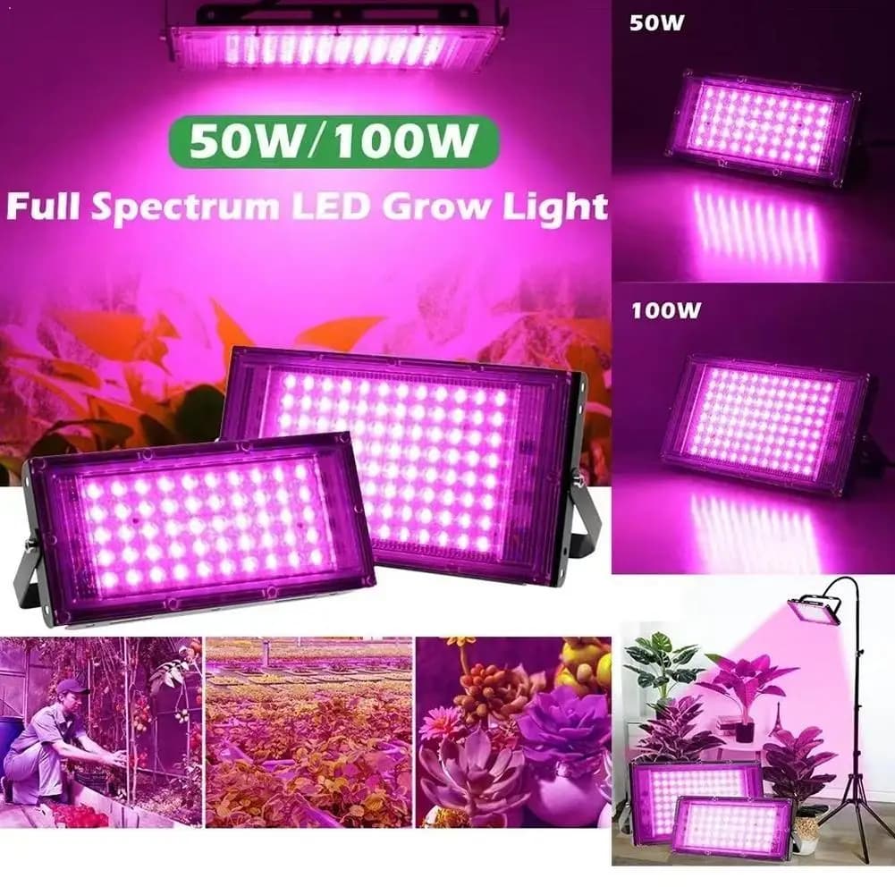 220V 50W 100W full spectrum LED lamp for plant cultivation, hydroponic, greenhouse, flowers and seeds