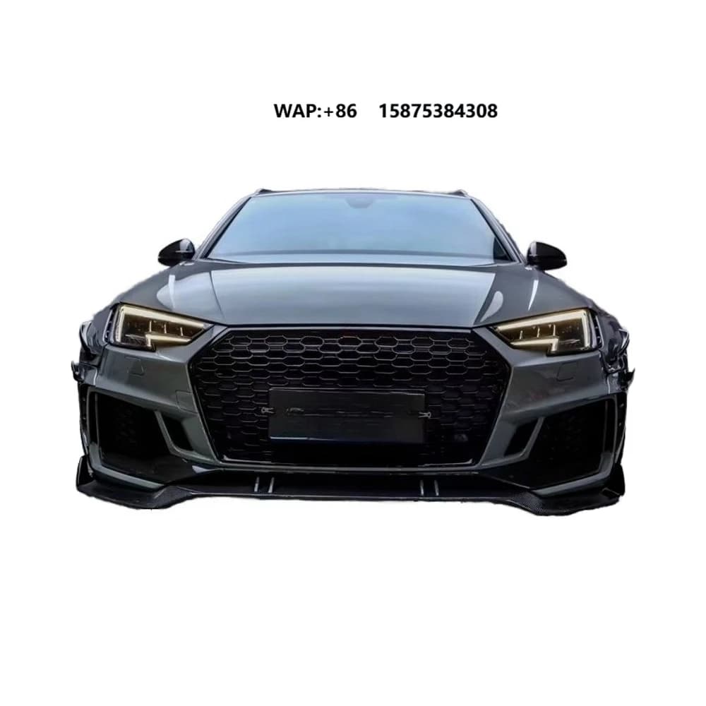 Kit Carrozzeria per RS4, Stile BC Aggiornato: Labbro Anteriore, Minigonne Laterali, Diffusore, Spoiler, Cofano, Passaruota