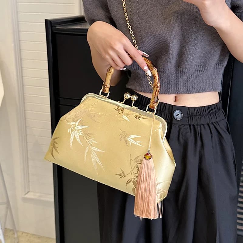 Borsa da sera per donna di moda borsa da ricamo per banchetti per feste di marca per donna pochette da sposa borsa a tracolla catena Bolsas Mujer