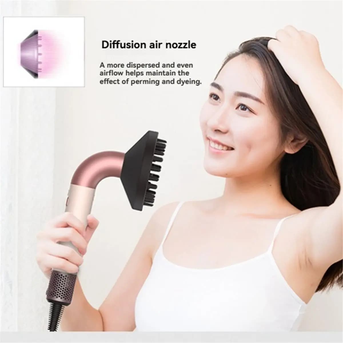 (A94Z) Diffusore per capelli e accessorio per arricciare per asciugacapelli Dyson Supersonic HD017 HD18: volume, ricci e creazione di forme