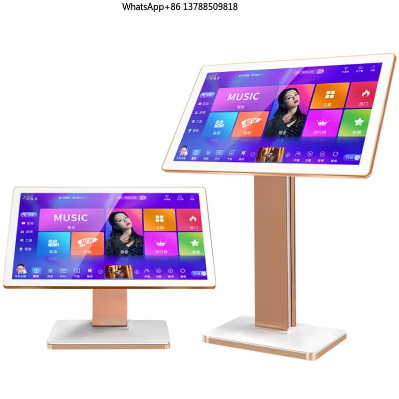 Lettore Karaoke Professionale con Schermo Touch da 19/22 Pollici, Sistema Home Theatre per Karaoke