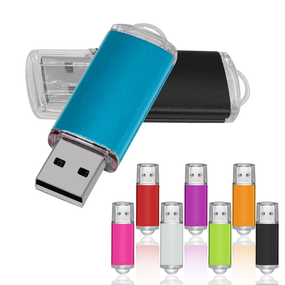 High Speed Colored USB Stick 2.0 Metal Pendrive 32 GB 16 GB 1 GB 64 GB Pen Drive Memory USB Photography Gifts Memory Disk