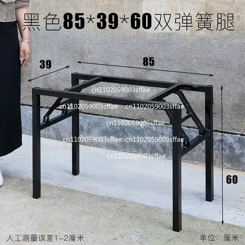 Supporti per gambe da tavolo pieghevoli per carichi pesanti, cornici per tavoli da pranzo a forma di U, gambe a molla rinforzate e ispessite, design contemporaneo stabile