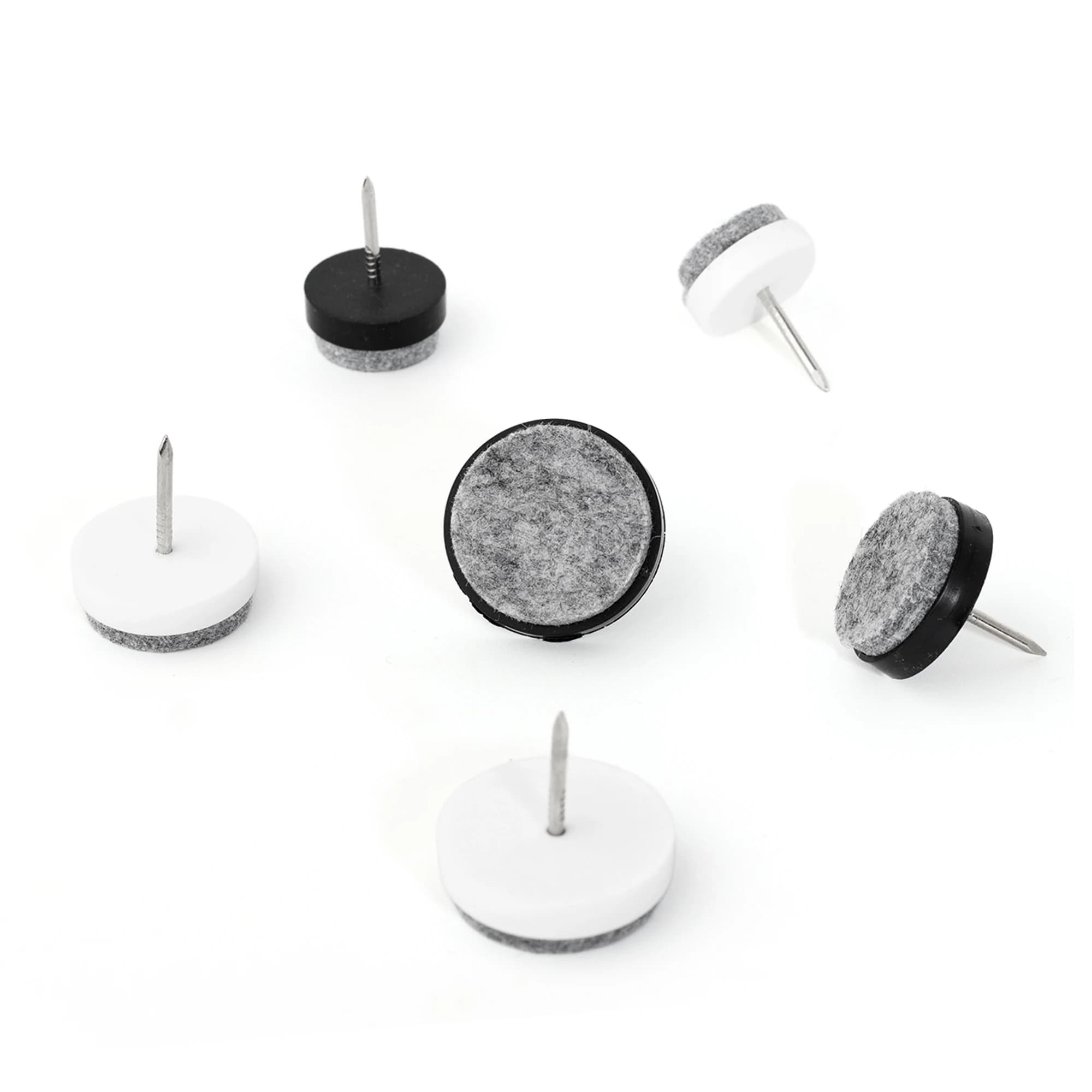 20 Pieces Paths in Nail Furniture Felt, Anti-slip, Reduction Noise, Floor Protection in Tiles, for Seat Legs, Tables, Sofas and Cabinets