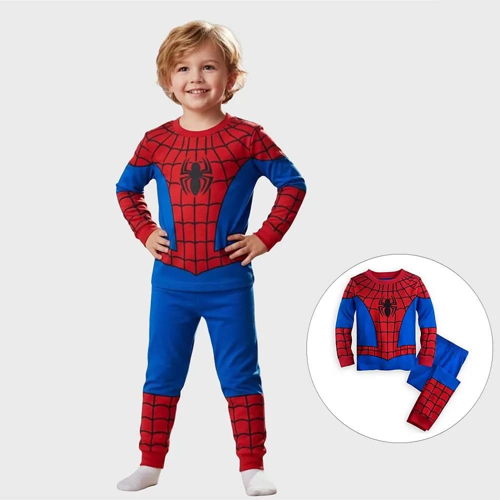 Set Costume da Supereroe Spider-Man Iron Man, Outfit Casalingo Hulk Capitan America, Top e Pantaloni, Costume Cosplay, Pigiama Casual