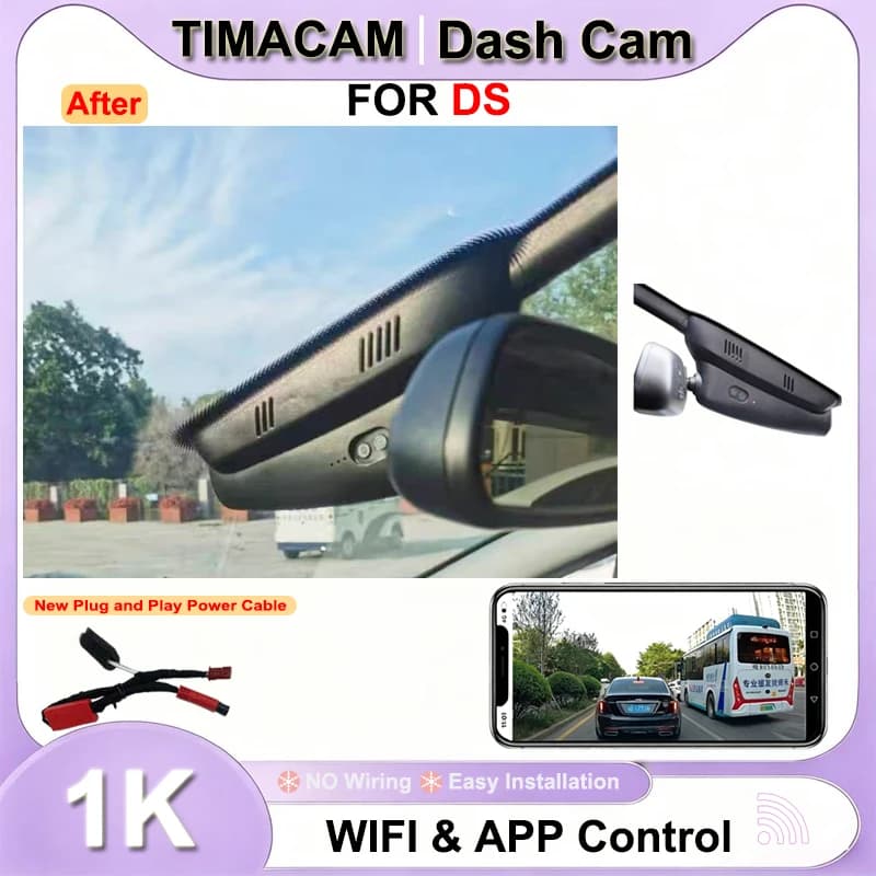 TIMACAM 1K 1080P Wifi Plug and Play Dash Cam Car Dvr Video Recorder for PEUGEOT 3008 308 208 2008 508 206 307 Car DVR Dashcam