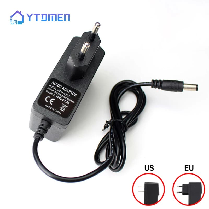 Adattatore di alimentazione CA a CC 100-240 V 3 V 4,5 V 5 V 6 V Caricatore di commutazione alimentatore Convertitore 7,5 V 9 V 10 V 12 V 13 V 1A con spina UE USA