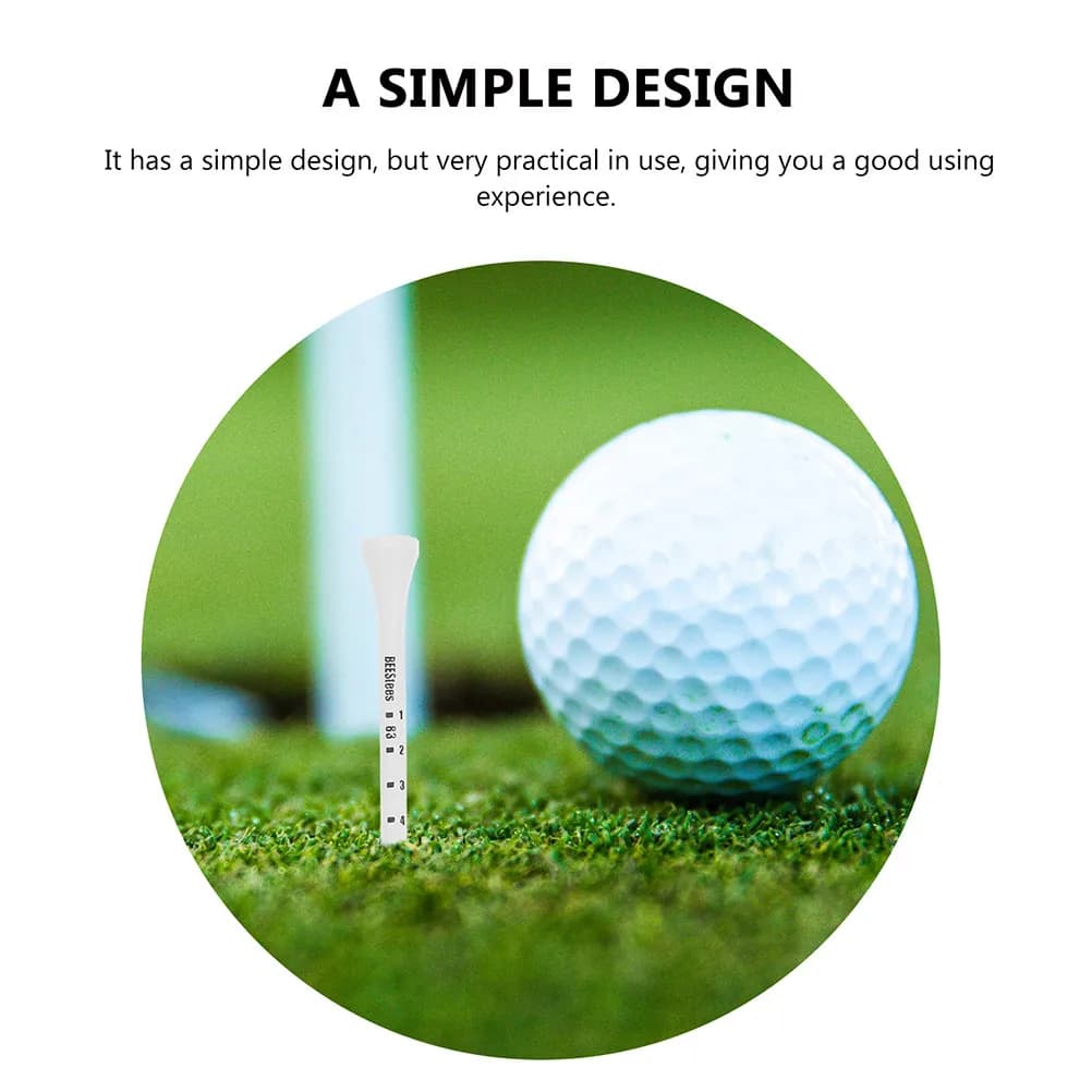 50 tee da golf, materiale robusto e di lunga durata, leggeri, facili da usare, perfetti per l'allenamento e la pratica del golf, set di accessori portatili