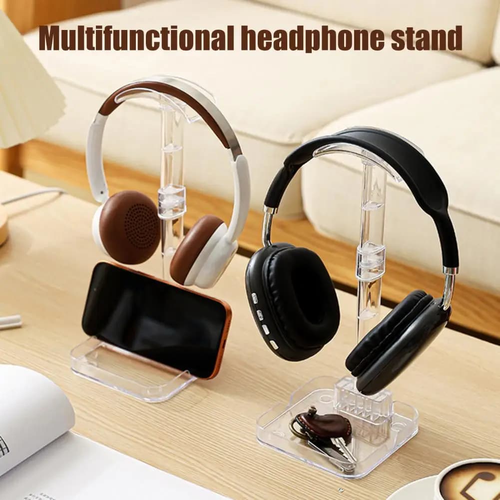 26 cm Universal Headphone Holder Phone Holder Play Headphones Display Stand for Table Hook Organizer Headphone Accessories
