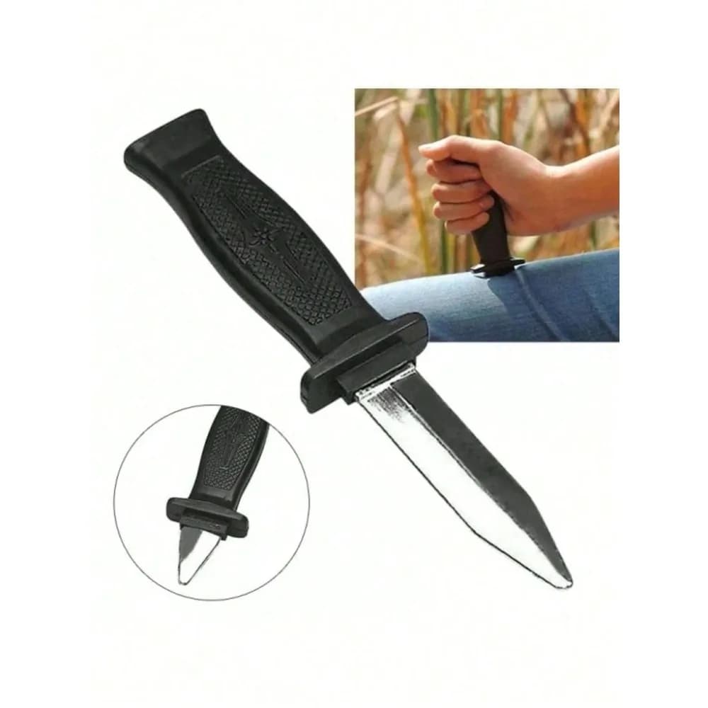 Puntelli magici Giocattoli Giocattoli ingannevoli Pagliaccio Coltello telescopico in plastica magica Pagliaccio Scherzo Prop Coltello Trucco horror Falso Divertente Festa della mamma