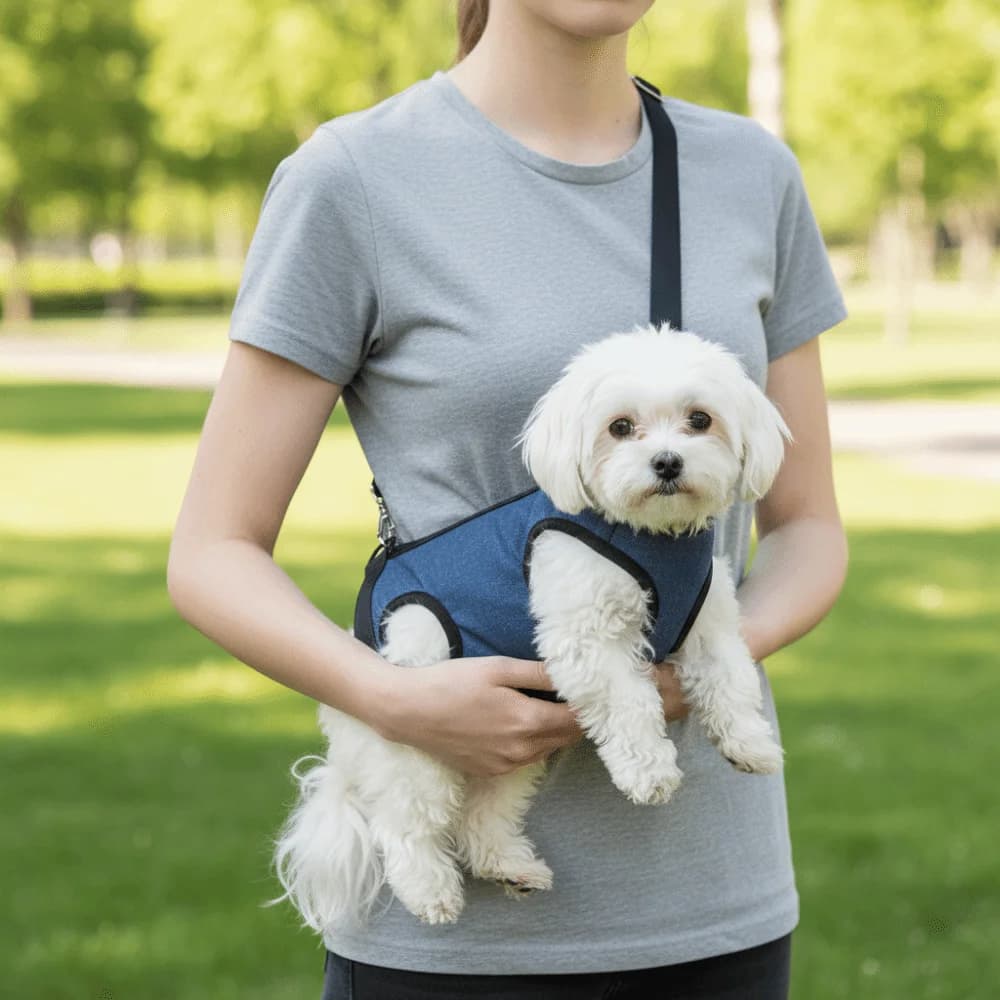 Imbracatura a Tracolla per Cani Regolabile e Resistente, Traspirante con Tasche, Morbida Imbracatura per Sollevare il Cane, per Passeggiate