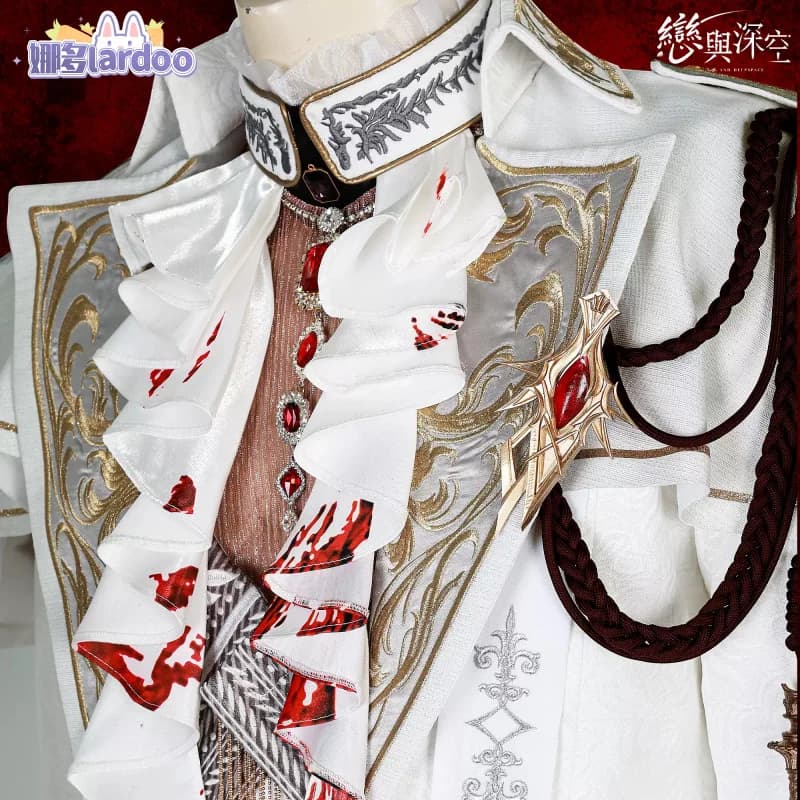 Costume cosplay di Love and Deepspace Sylus (Silver Wing Fiend) Costume di Halloween