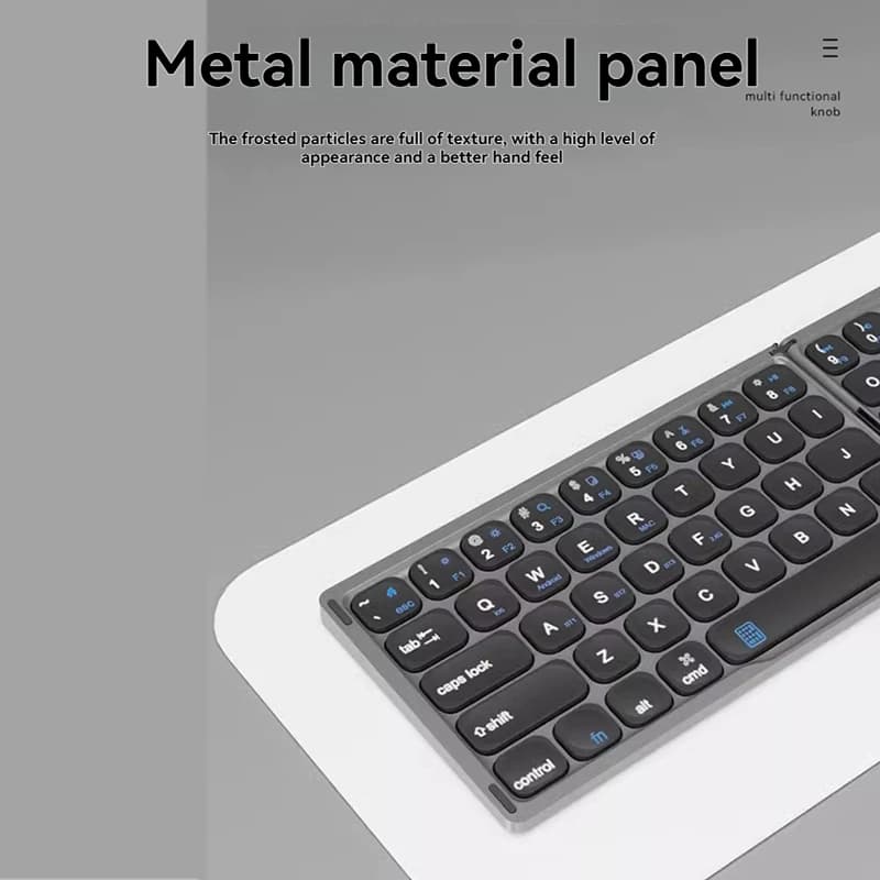 Full-Key Folding CNC Integration Keyboard, Portable Digital Touchpad, Tablet, Mobile Phone, Tablet, Laptop