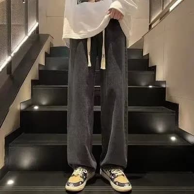 Retro Men's Jeans Casual Loose Straight Leg High Street Versatile Summer Spring Autumn Long Pants American Style Wide Leg