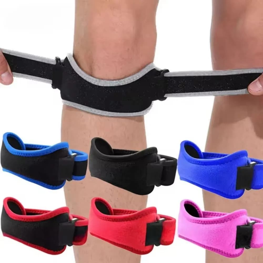 1 Pezzo Fascia di Supporto Regolabile per Tendine Rotulee, Supporto per Ginocchio per Corsa, Basket e Sport all'Aperto