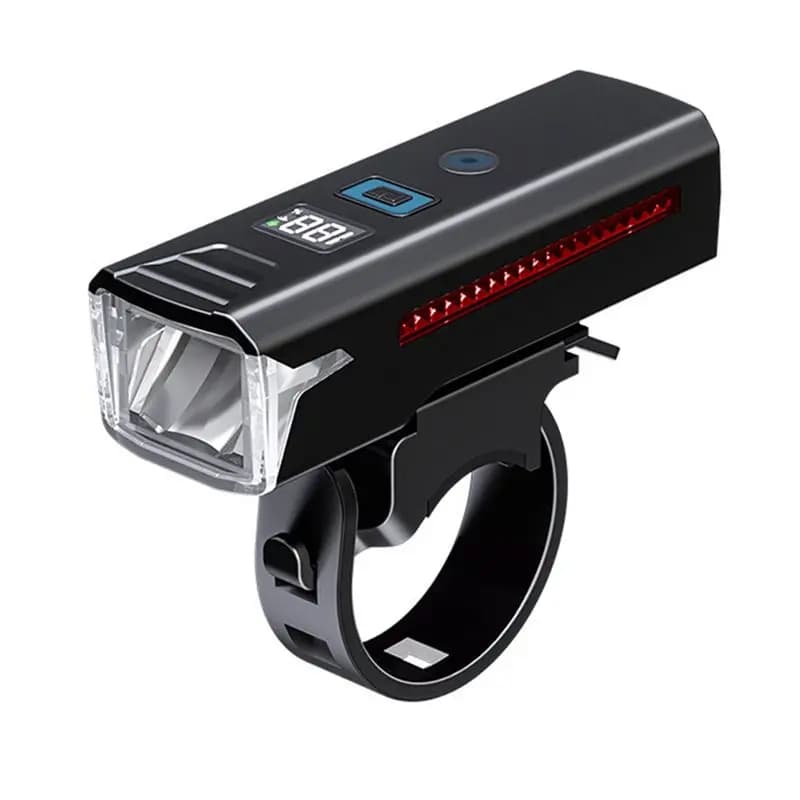 ABHS-Aluminum Alloy Bike Lamp, Intelligent Bicycle Light, Rechargeable Waterproof Bike Light
